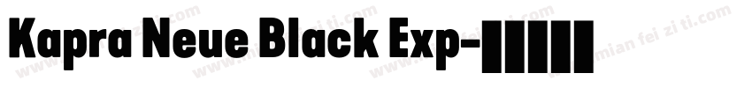 Kapra Neue Black Exp字体转换